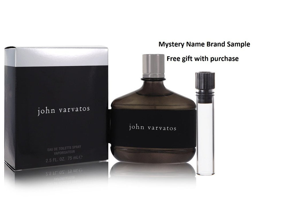 John Varvatos by John Varvatos Eau De Toilette Spray 2.5 oz And a Mystery Name brand sample vile