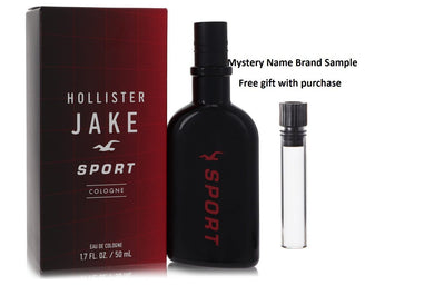 Hollister Jake Sport by Hollister Eau De Cologne Spray 1.7 oz And a Mystery Name brand sample vile