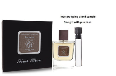 Franck Boclet Incense by Franck Boclet Eau De Parfum Spray 3.4 oz And a Mystery Name brand sample vile