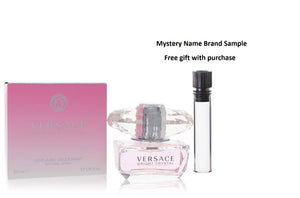Bright Crystal by Versace Deodorant Spray 1.7 oz And a Mystery Name brand sample vile