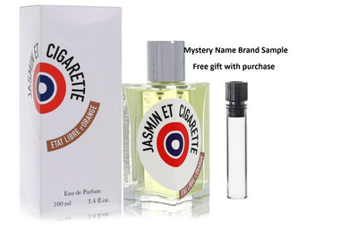 Jasmin Et Cigarette by Etat Libre D'orange Eau De Parfum Spray 3.38 oz And a Mystery Name brand sample vile