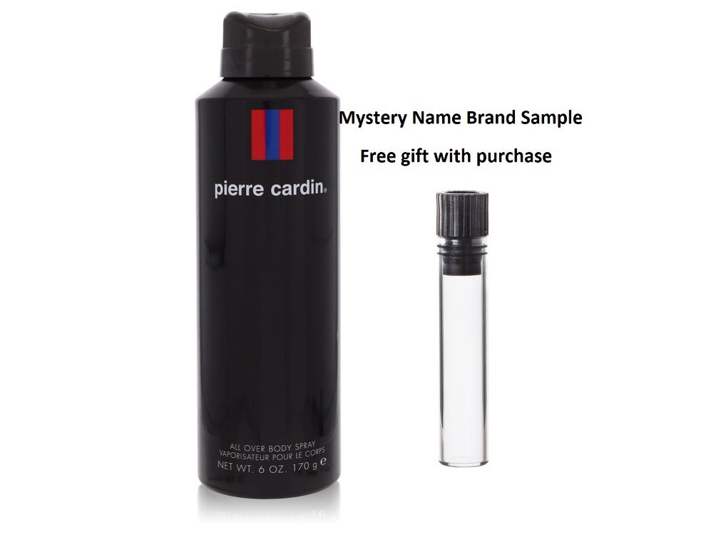PIERRE CARDIN by Pierre Cardin Body Spray 6 oz And a Mystery Name brand sample vile