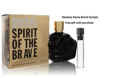 Spirit of the Brave by Diesel Eau De Toilette Spray 2.5 oz And a Mystery Name brand sample vile