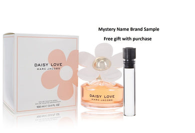 Daisy Love by Marc Jacobs Eau De Toilette Spray 3.4 oz And a Mystery Name brand sample vile