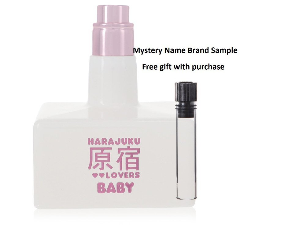 Harajuku Lovers Pop Electric Baby by Gwen Stefani Eau De Parfum Spray (Tester) 1.7 oz And a Mystery Name brand sample vile
