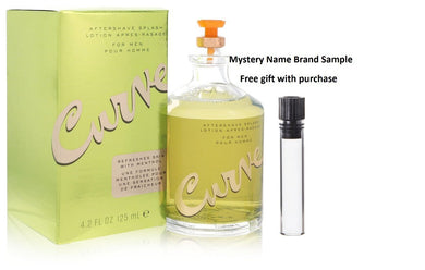 CURVE by Liz Claiborne After Shave 4.2 oz And a Mystery Name brand sample vile