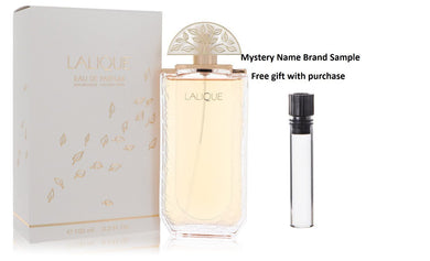 LALIQUE by Lalique Eau De Parfum Spray 3.3 oz And a Mystery Name brand sample vile