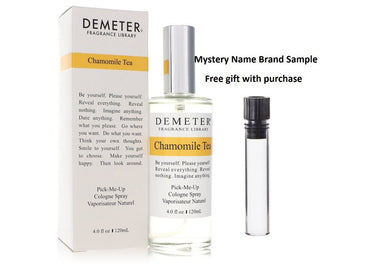 Demeter Chamomile Tea by Demeter Cologne Spray 4 oz And a Mystery Name brand sample vile
