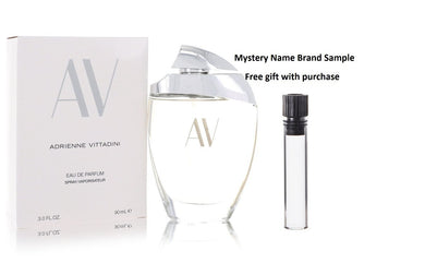 AV by Adrienne Vittadini Eau De Parfum Spray 3 oz And a Mystery Name brand sample vile