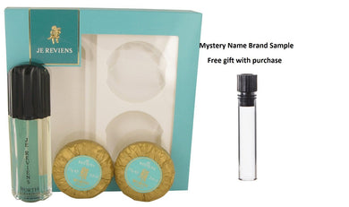 je reviens by Worth Gift Set -- 1.7 oz eau De Toilette Spray + 2 x 2.6 oz Soap And a Mystery Name brand sample vile
