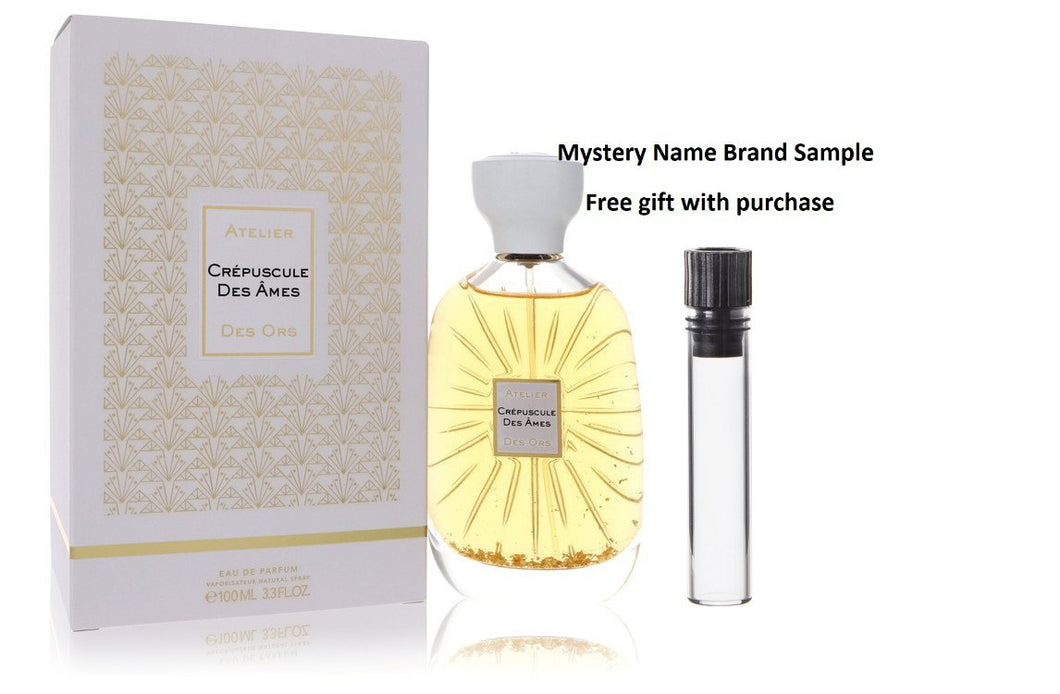 Crepuscule Des Ames by Atelier Des Ors Eau De Parfum Spray (Unisex) 3.3 oz And a Mystery Name brand sample vile