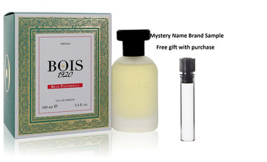 Real Patchouly by Bois 1920 Eau De Parfum Spray 3.4 oz And a Mystery Name brand sample vile