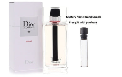 Dior Homme Sport by Christian Dior Eau De Toilette Spray 4.2 oz And a Mystery Name brand sample vile
