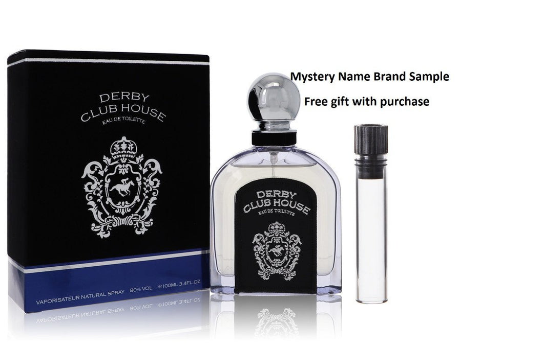 Armaf Derby Club House by Armaf Eau De Toilette Spray 3.4 oz And a Mystery Name brand sample vile