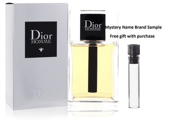 Dior Homme by Christian Dior Eau De Toilette Spray (New Packaging 2020) 3.4 oz And a Mystery Name brand sample vile