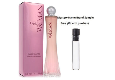 LAPIDUS by Ted Lapidus Eau De Toilette Spray 3.4 oz And a Mystery Name brand sample vile