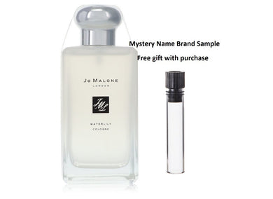 Jo Malone Waterlily by Jo Malone Cologne Spray (Unisex Unboxed) 3.4 oz And a Mystery Name brand sample vile