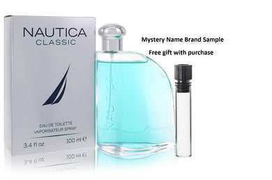 Nautica Classic by Nautica Eau De Toilette Spray 3.4 oz And a Mystery Name brand sample vile