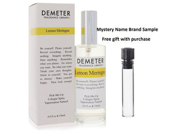 Demeter Lemon Meringue by Demeter Cologne Spray (Unisex) 4 oz And a Mystery Name brand sample vile