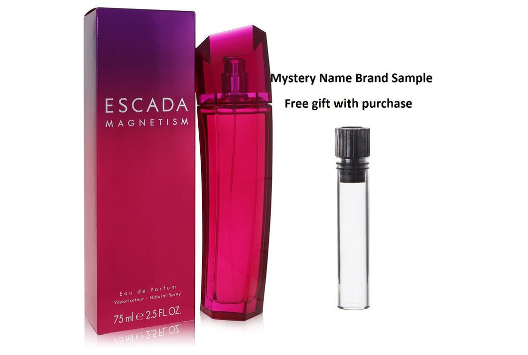 Escada Magnetism by Escada Eau De Parfum Spray 2.5 oz And a Mystery Name brand sample vile