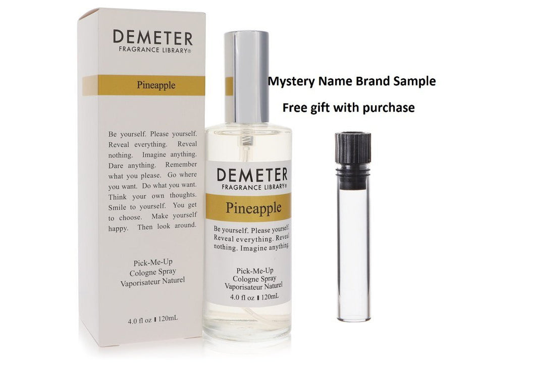Demeter Pineapple by Demeter Cologne Spray (Formerly Blue Hawaiian Unisex) 4 oz And a Mystery Name brand sample vile