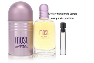 Most by Jeanne Arthes Eau De Parfum Spray 3.3 oz And a Mystery Name brand sample vile