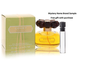 Covet by Sarah Jessica Parker Eau De Parfum Spray 1 oz And a Mystery Name brand sample vile