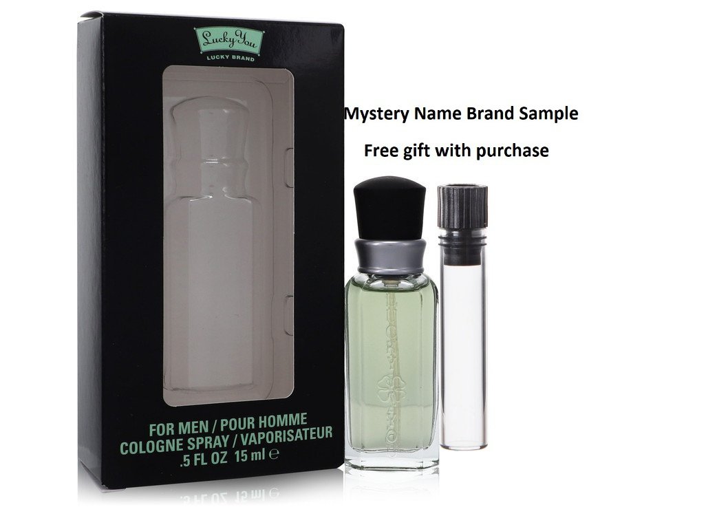 LUCKY YOU by Liz Claiborne Eau De Toilette Spray .5 oz And a Mystery Name brand sample vile