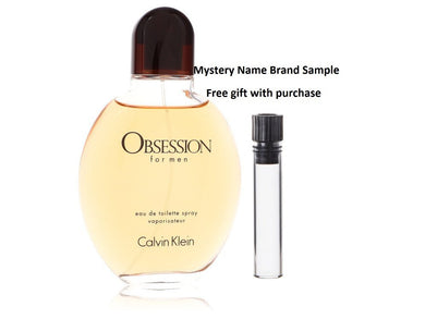 OBSESSION by Calvin Klein Eau De Toilette Spray (Tester) 4 oz And a Mystery Name brand sample vile