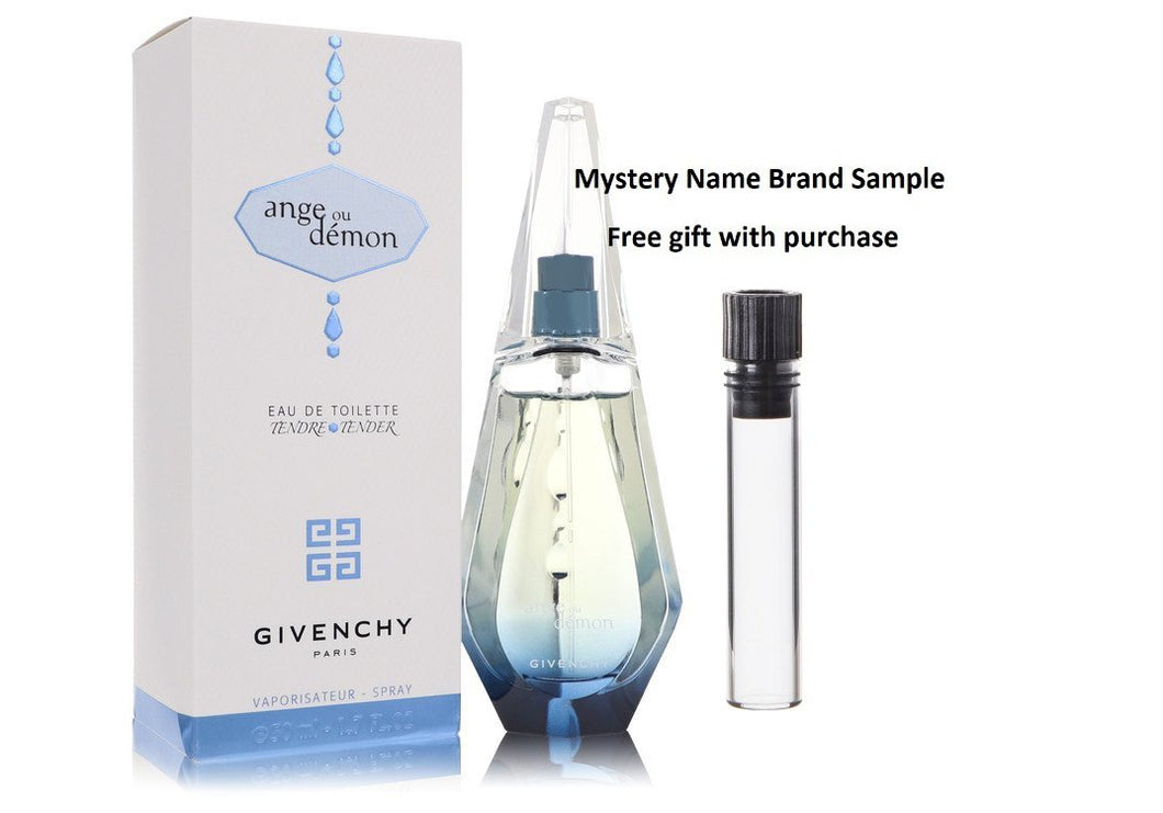 Ange Ou Demon Tender by Givenchy Eau De Toilette Spray 1.7 oz And a Mystery Name brand sample vile