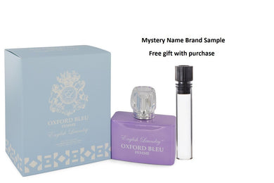 Oxford Bleu by English Laundry Eau De Parfum Spray 3.4 oz And a Mystery Name brand sample vile