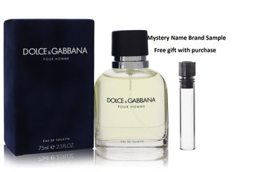 DOLCE & GABBANA by Dolce & Gabbana Eau De Toilette Spray 2.5 oz And a Mystery Name brand sample vile