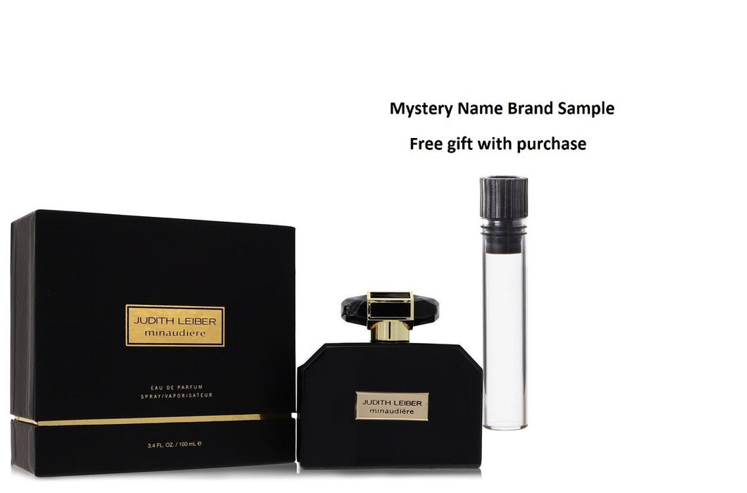 Judith Leiber Minaudiere Oud by Judith Leiber Eau De Parfum Spray 3.4 oz And a Mystery Name brand sample vile