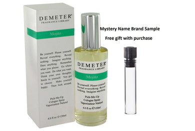 Demeter Mojito by Demeter Cologne Spray 4 oz And a Mystery Name brand sample vile