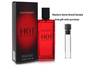 Hot Water by Davidoff Eau De Toilette Spray 3.7 oz And a Mystery Name brand sample vile