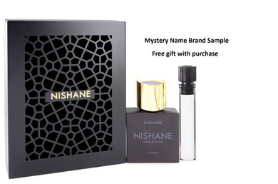 Karagoz by Nishane Extrait De Parfum Spray (Unisex) 1.7 oz And a Mystery Name brand sample vile
