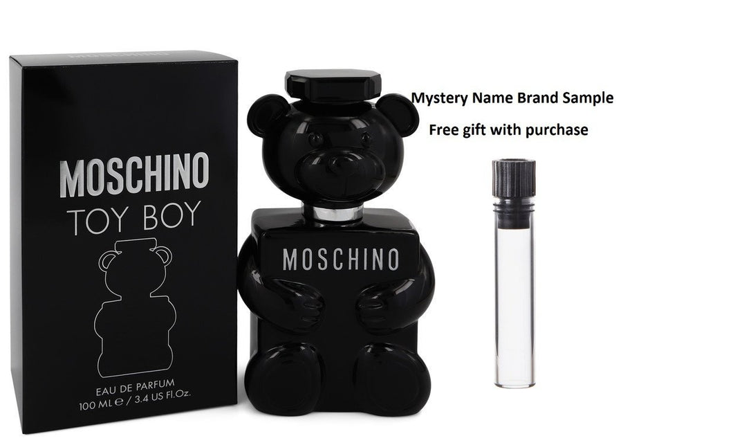 Moschino Toy Boy by Moschino Eau De Parfum Spray 3.4 oz And a Mystery Name brand sample vile