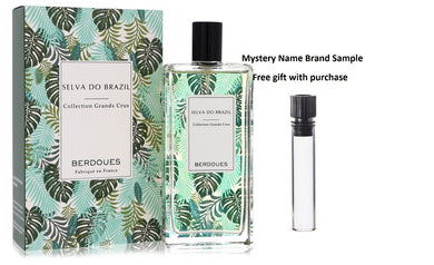 Selva Do Brazil by Berdoues Eau De Parfum Spray 3.68 oz And a Mystery Name brand sample vile