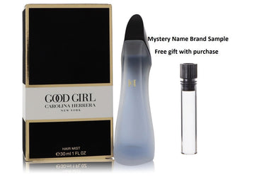 Good Girl by Carolina Herrera Hair Mist 1 oz And a Mystery Name brand sample vile
