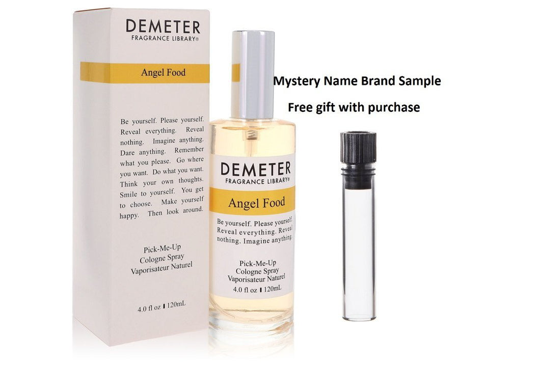 Demeter Angel Food by Demeter Cologne Spray 4 oz And a Mystery Name brand sample vile