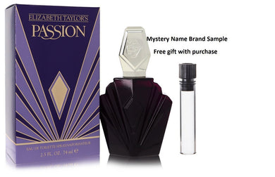 PASSION by Elizabeth Taylor Eau De Toilette Spray 2.5 oz And a Mystery Name brand sample vile