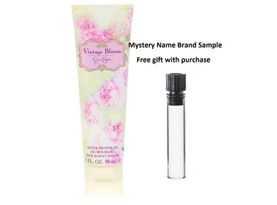 Jessica Simpson Vintage Bloom by Jessica Simpson Shower Gel 3 oz And a Mystery Name brand sample vile