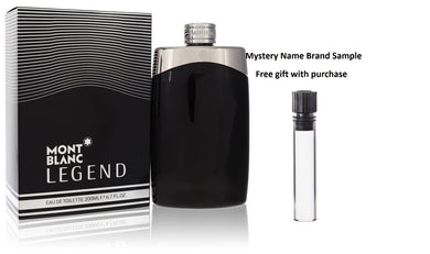 MontBlanc Legend by Mont Blanc Eau De Toilette Spray 6.7 oz And a Mystery Name brand sample vile