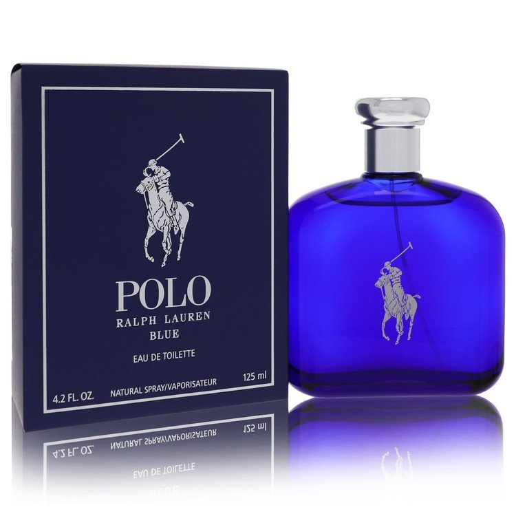 Polo Blue by Ralph Lauren Eau De Toilette Spray 4.2 oz For Men