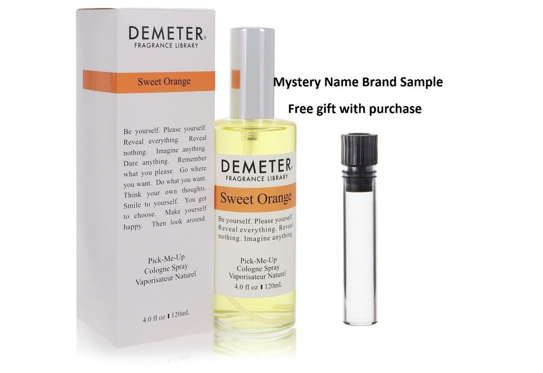 Demeter Sweet Orange by Demeter Cologne Spray 4 oz And a Mystery Name brand sample vile