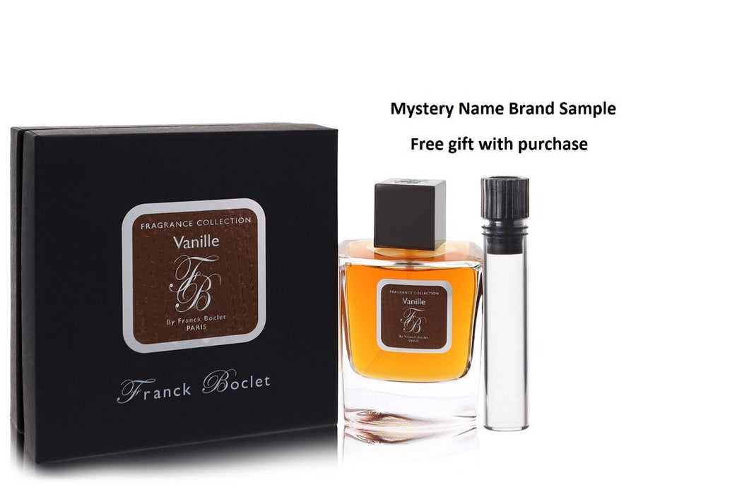 Franck Boclet Vanille by Franck Boclet Eau De Parfum Spray (Unisex) 3.4 oz And a Mystery Name brand sample vile