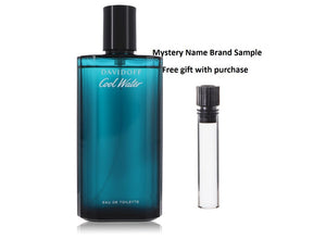 COOL WATER by Davidoff Eau De Toilette Spray (Tester) 4.2 oz And a Mystery Name brand sample vile