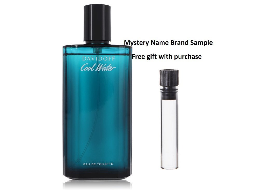 COOL WATER by Davidoff Eau De Toilette Spray (Tester) 4.2 oz And a Mystery Name brand sample vile