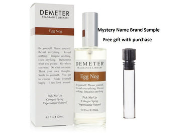 Demeter Egg Nog by Demeter Cologne Spray (Unisex) 4 oz And a Mystery Name brand sample vile