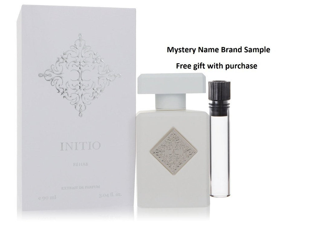 Initio Rehab by Initio Parfums Prives Extrait De Parfum (Unisex) 3.04 oz And a Mystery Name brand sample vile